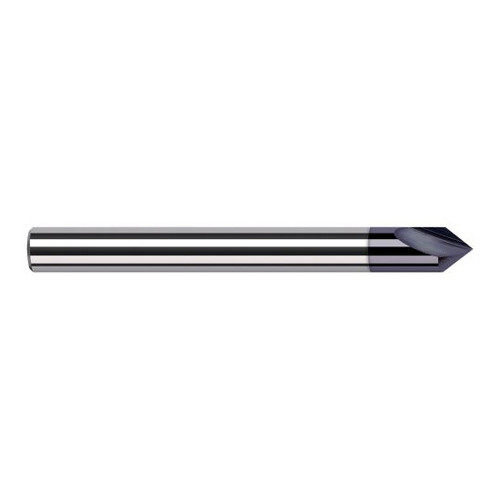 Harvey Tool 905708-C3 | 1/8" Diameter x 1/8" Shank x 0.1060" LOC x 1-1/2" OAL AlTiN Coated Solid Carbide Engraving Cutter Marking Cutter for Ferrous Materials