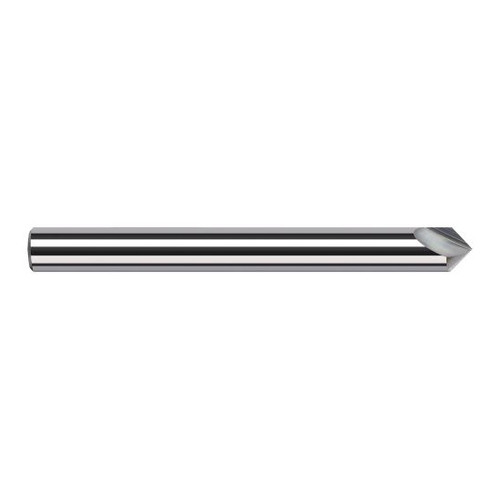 Harvey Tool 993230 | 1/8" Diameter x 1/8" Shank x 0.1070" LOC x 1-1/2" OAL Uncoated Solid Carbide Engraving Cutter Marking Cutter for Non-Ferrous Materials