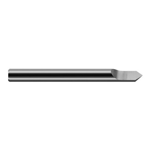 Harvey Tool 997312 | 45 Degree Point Angle 3/16" Shank x 0.2260" LOC x 2" OAL Uncoated Solid Carbide Sharp Point Engraving Cutter