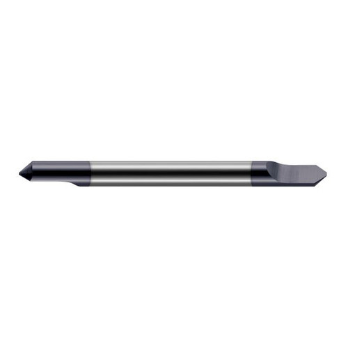 Harvey Tool 834916-C3 | 1/4" Diameter x 1/4" Shank x 0.4480" LOC x 2-1/2" OAL AlTiN Coated Solid Carbide Double End Tipped Off Engraving Cutter