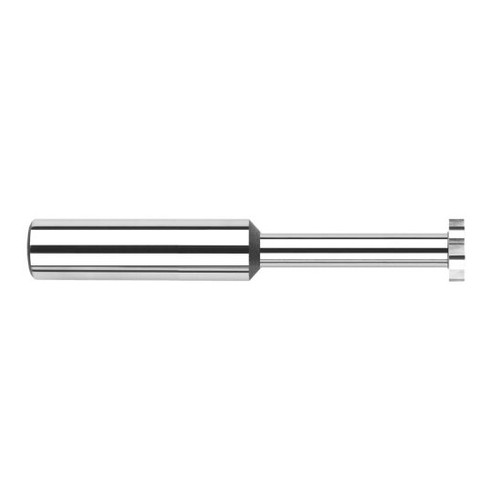 Harvey Tool 955131 | 1/16" Diameter x 1/32" Cutting Width x 1/8" Shank Uncoated Carbide Straight Tooth Keyeat Cutter