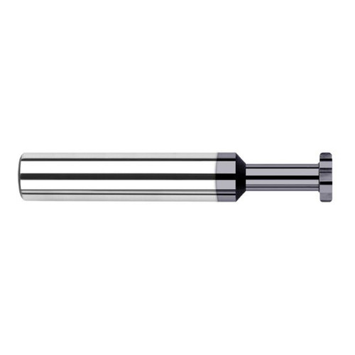 Harvey Tool 987230-C3 | 3/8" Diameter x 1/16" Width x 3/8" Shank 0.0050" Corner Radus AlTiN Coated Solid Carbide Straight Tooth Keyseat Cutter