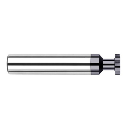 Harvey Tool 903350-C3 | 3/8" Diameter x 3/32" Width x 3/8" Shank 0.0150" Corner Radus AlTiN Coated Solid Carbide Straight Tooth Keyseat Cutter Harvey Tool 903350-C3 | 3/8" Diameter x 3/32" Width x 3/8" Shank 0.0150" Corner Radus AlTiN Coated Solid Carbide Straight Tooth Keyseat Cutter