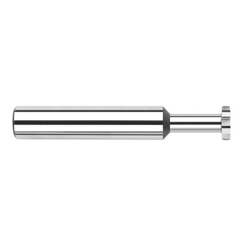 Harvey Tool 904595 | 1/4" Diameter x 1/8" Width x 1/4" Shank 0.0300" Corner Radus Uncoated Solid Carbide Straight Tooth Keyseat Cutter