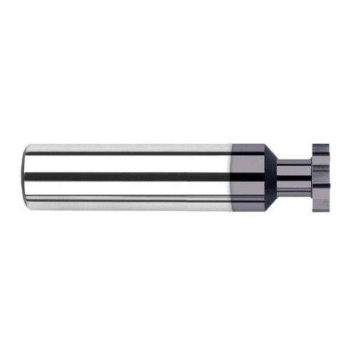 Harvey Tool 71160-C3 | 3/8" Diameter x 1/8" Cutting Width x 3/8" Shank AlTiN Coated Carbide Straight Tooth Keyeat Cutter