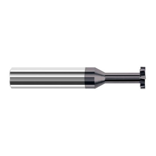 Harvey Tool 44350-C3 | 1/2" Diameter x 3/32" Width x 1/2" Shank 0.0050" Corner Radus AlTiN Coated Solid Carbide Staggered Tooth Keyseat Cutter