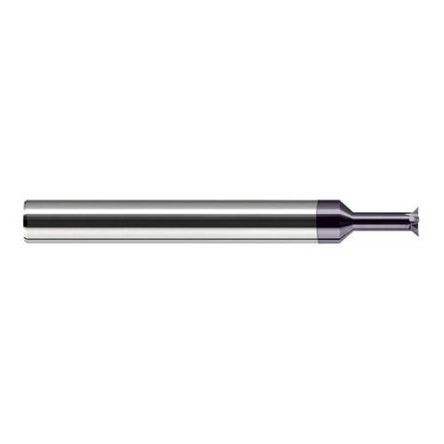 Harvey Tool 943410-C3 | 0.1150" Diameter x 1/8" Shank x 0.0200" LOC 4FL AlTiN Coated Solid Carbide Back Chamfer Cutter