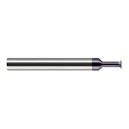 Harvey Tool 938210-C3 | 0.1150" Diameter x 1/8" Shank x 0.0200" LOC 4FL AlTiN Coated Solid Carbide Back Chamfer Cutter