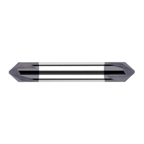 Harvey Tool 934030-C3 | 30 Degree Angle per Side 0.2730" LOC x 0.3750" Shank AlTiN Coated Solid Carbide Deburring Chamfer Mill
