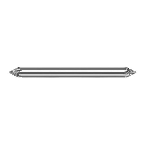 Harvey Tool 898345 | 45 Degree Angle per Side 0.0570" LOC x 0.1250" Shank Uncoated Solid Carbide Deburring Chamfer Mill
