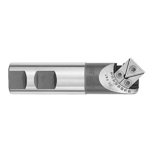 Harvey Tool 81260 | 1.0000" Shank x 3-3/4 OAL 10-80 Degree Adjustable Chamfer Cutter
