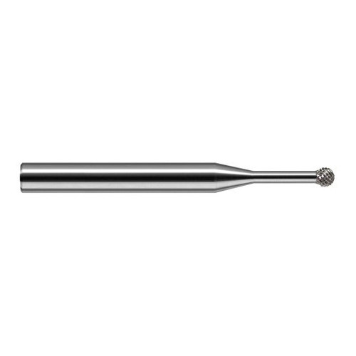 Harvey Tool 890916 | 270 Degree Sperical Ball 1/4" Diameter x 1/4" Shank x 0.2130" LOC x 2-1/2" OAL FL Uncoated Carbide Undercutting End Mill