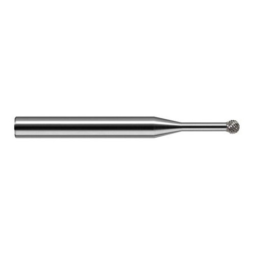 Harvey Tool 92643M | 270 Degree Sperical Ball 0.1180" Diameter x 1/8" Shank x 0.1010" LOC x 2" OAL FL Uncoated Carbide Undercutting End Mill