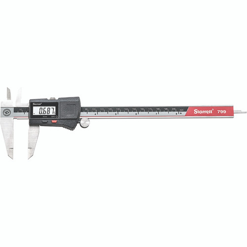 Starrett EC799B-8/200 W/SLC | 8" Range 0.0005" Resolution Stainless Steel Electronic Caliper with SPC Output