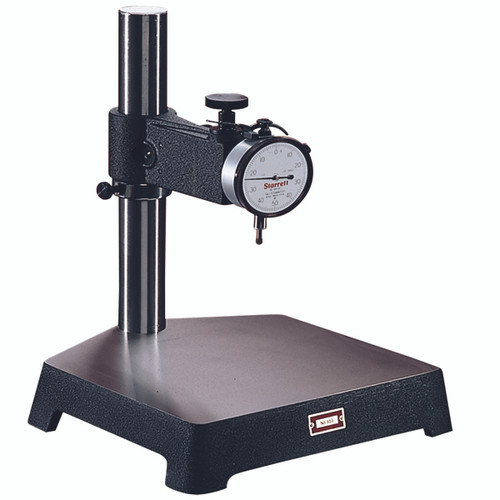 Starrett 653J | 8" W x 10-3/32" L x 2" T x 11-1/2" Column Height Granite Comparator Gage Stand & 655-141J Dial Indicator