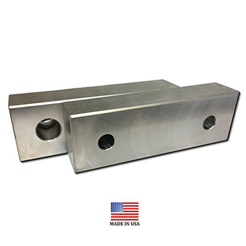 All Industrial 50007361 | Machined Aluminum Soft Jaws- 6" x 2" x 2" for 6" Vise (1 Pair)