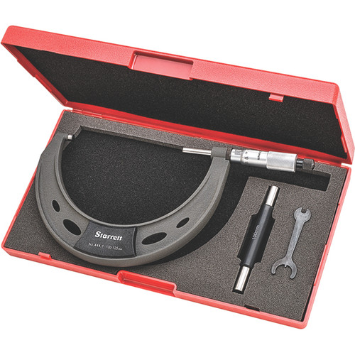 Starrett 51091 | 100mm-125mm Outside Micrometer 0.01mm Graduation Ratchet Thimble