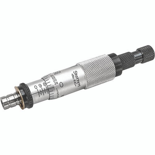 Starrett 52123 | 0"-9" Range Depth Micrometer 0.0010" Graduation 2-1/2" Base Length Ratchet Thimble