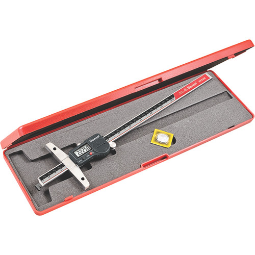 Starrett 12694 | 12" Hardened Stainless Steel Electronic Depth Gage 0.0005" Resolution
