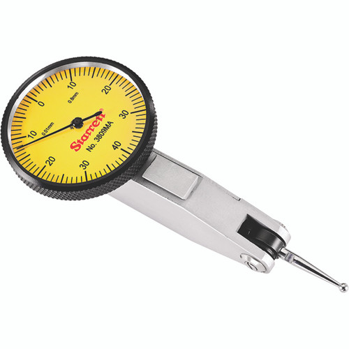 Starrett 3809MA | 0mm-0.80mm Range Dial Test Indicator 0.01mm Graduation Yellow Dial