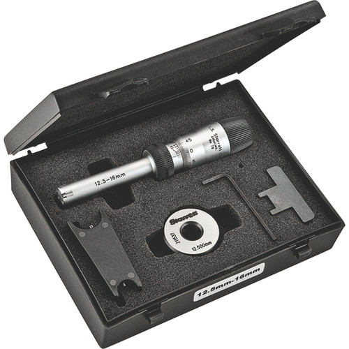 Starrett 68148 | 12.50mm-16mm Range Inside Bore Gage Micrometer 0.005mm Graduation