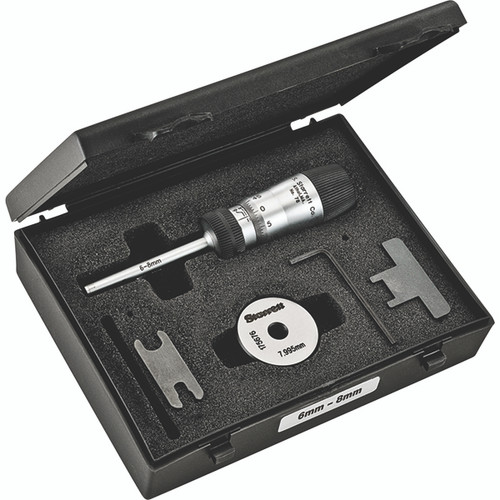 Starrett 68145 | 6mm-8mm Range Inside Bore Gage Micrometer 0.005mm Graduation