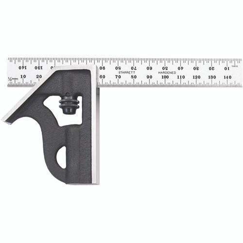 Starrett 64943 | 2 Pc. Hardened Steel Blade Combination Square 35 Graduation with Square Head