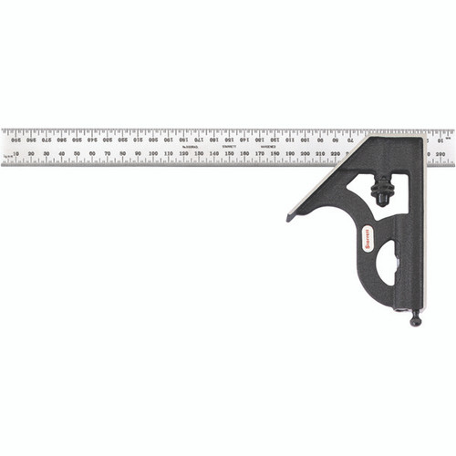 Starrett C11MH-300 | 2 Pc. 300mm Hardened Steel Blade Combination Square 35 Graduation with Square Head