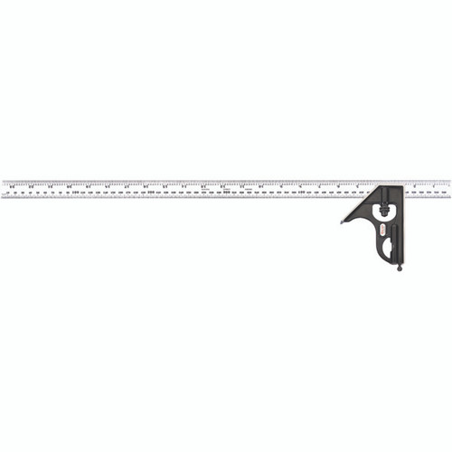 Starrett C33MEH-600 | 2 Pc. 600mm Forged Steel Blade Combination Square 36 Graduation with Square Head