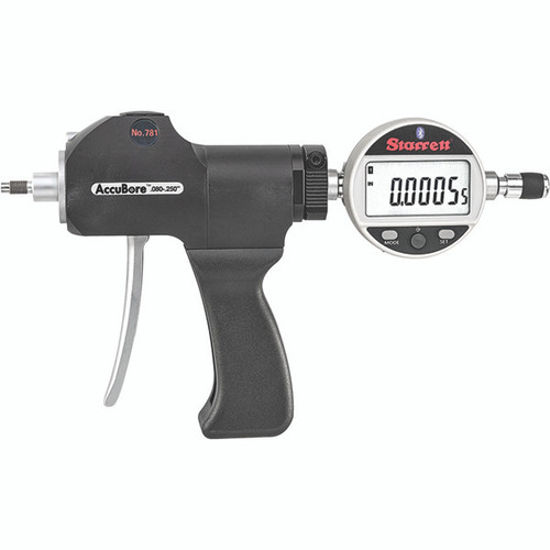 Starrett 781BXTP-250 | 0.0800"-0.2500" Range Pistol Grip Digital Dial Bore Gage 0.0005" Resolution