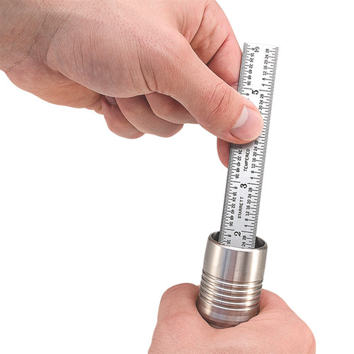 Starrett 52678 | 6" Spring-Tempered Steel Rule 1/8", 1/16", 1/32", 1/64" Graduation