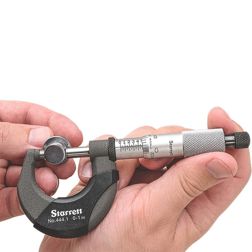 Starrett 52083 | 0"-1" Outside Micrometer 0.0001" Graduation Ratchet Thimble