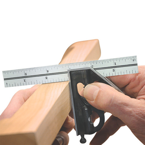 Starrett 56392 | 2 Pc. 6" Forged Steel Blade Combination Square 4R Graduation with Square Head