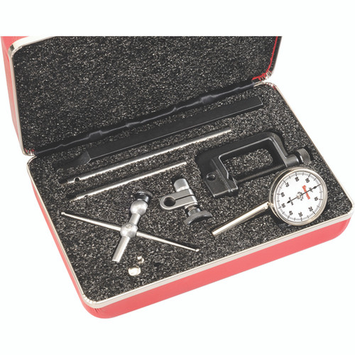 Starrett 50697 | 0.2000" Range x 0-100 Reading x 0.0010" Graduation White Dial Back Plunger Dial Test Indicator