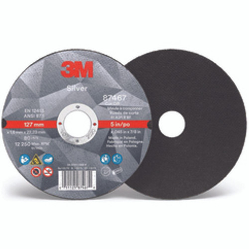 3M 7100139228 | 4.500" Diameter x 36+ Grit 133000 RPM Precision Shaped Ceramic Cut-Off Wheel - Black 3M 7100139228 | 4.500" Diameter x 36+ Grit 133000 RPM Precision Shaped Ceramic Cut-Off Wheel - Black