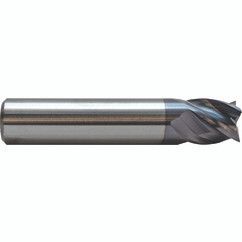 M A Ford 17750022A | 1/2" Diameter x 1/2" Shank x 1-1/4" LOC x 3.000" OAL x 0.015" Radius x 35-38 Degree Helix Angle 4 Flute ALtima Coated Carbide Corner Radius End Mill