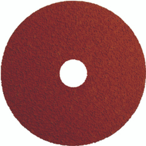 Weiler 69850 | 4-1/2" Diameter x 7/8" Center Hole 24 Grit 13000 RPM Ceramic Type 27 Resin Fibre Disc