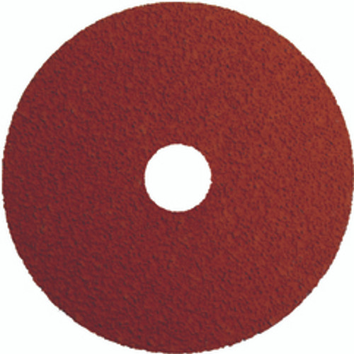 Weiler 69854 | 4-1/2" Diameter x 7/8" Center Hole 80 Grit 13000 RPM Ceramic Type 27 Resin Fibre Disc