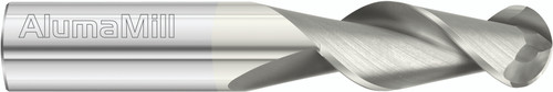 Fullerton Tool 38118 | 5/8" Diameter x 5/8" Shank x 1-5/8" LOC x 3-1/2" OAL 2 Flute FC19 Solid Carbide Ball End Mill