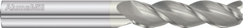 Fullerton Tool 27428 | 7/16" Diameter x 7/16" Shank x 2" LOC x 4" OAL 3 Flute FC5 Solid Carbide Corner Radius End Mill