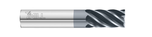 Fullerton Tool 29103 | 1/4" Diameter x 1/4" Shank x 3/4" LOC x 2-1/2" OAL 6 Flute FC13 Solid Carbide Corner Radius End Mill