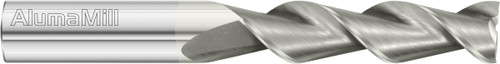 Fullerton Tool 38109 | 5/16" Diameter x 5/16" Shank x 1-1/8" LOC x 3" OAL 2 Flute FC19 Solid Carbide Square End Mill