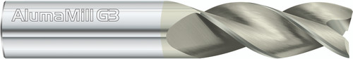 Fullerton Tool 93018 | 10mm Diameter x 10mm Shank x 26mm LOC x 64mm OAL 3 Flute FC5 Solid Carbide Square End Mill