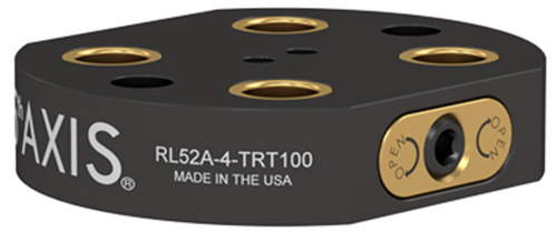 5th Axis RL52A-4-TRT100 | RockLock 52mm Low Profile Base, 116mm Diameter, Aluminum, Haas TRT100 (83mm)