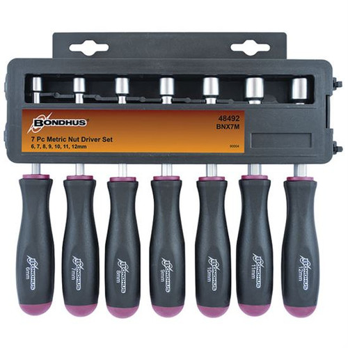 Bondhus 71-351-312 | 7pc 6-12mm Metric Nutdriver Set