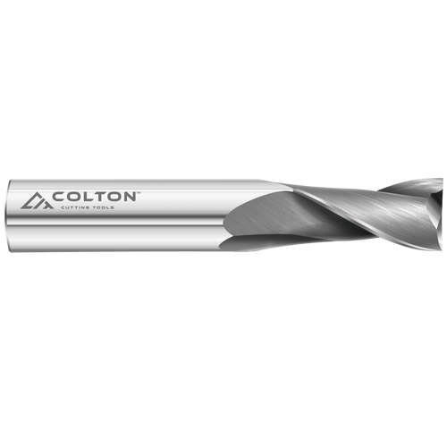 Photograph of Colton Cutting Tools 61146 | Carbide End Mill 2 Flute Square End Standard 7/16" Diameter x 1" LOC x 2 3/4" OAL