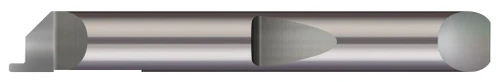 Micro 100 QRRC6-062-500-370 | 0.370" Min Bore DIA x 0.500" (1/2) Max Bore Depth x 0.062" (1/16) Tooth Width x 0.100" Projection x 0.375" (3/8) Shank DIA x 2.000" (2) OAL x 0.006" Radius - Carbide Retaining Ring Grooving Right Hand
