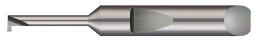 Photograph of a Micro 100 QMRR-020-150-090X | 0.0900" Min Bore DIA x 0.150" Max Bore Depth x 0.0200" Tooth Width x 0.0250" Projection x 0.1875" (3/16) Shank DIA x 1.50" (1-1/2) Overall Length  - Carbide Quick Change - Miniature Retaining Ring Grooving Right Hand, AlTiN Coated