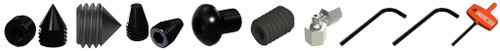 Photograph of a Micro 100 40208 | SET SCREW 10-32 X 3/8 EXT POINT, BLK ALLOY