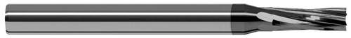 Photograph of a Harvey Tool 798916 | 0.2500" (1/4) Cutter DIA x 0.7500" (3/4) Length of Cut Carbide Square Chipbreaker Cutter, 8 Flutes, CVD Diamond 9µm